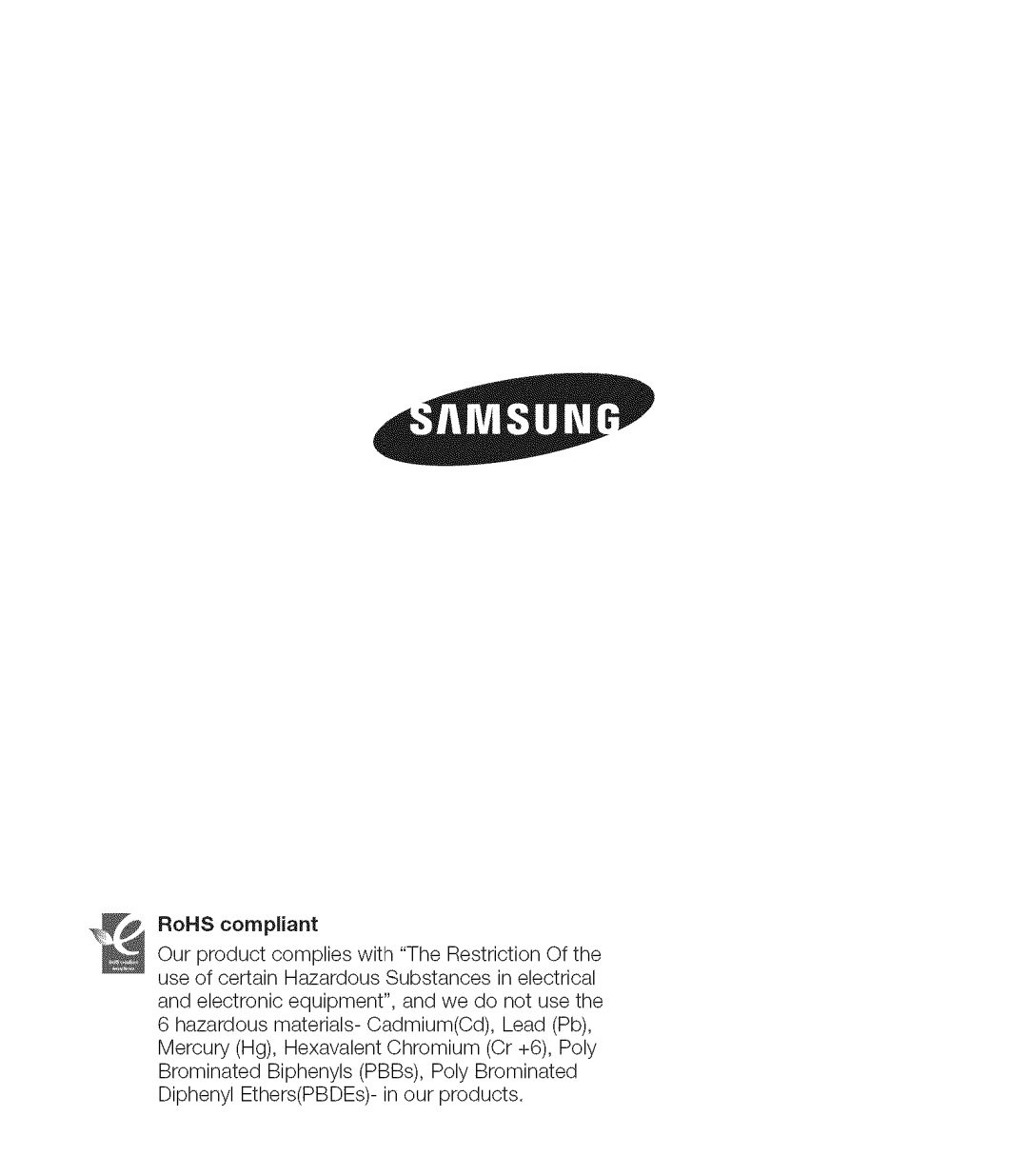 Samsung MX-H204RP, MX-H220RP, MX-H205RP, MX-H200RP, MX-H203RP user manual 