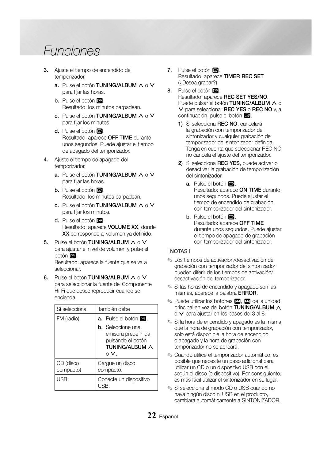 Samsung MX-HS8000/ZF manual CD disco Cargue un disco Compacto, Conecte un dispositivo 