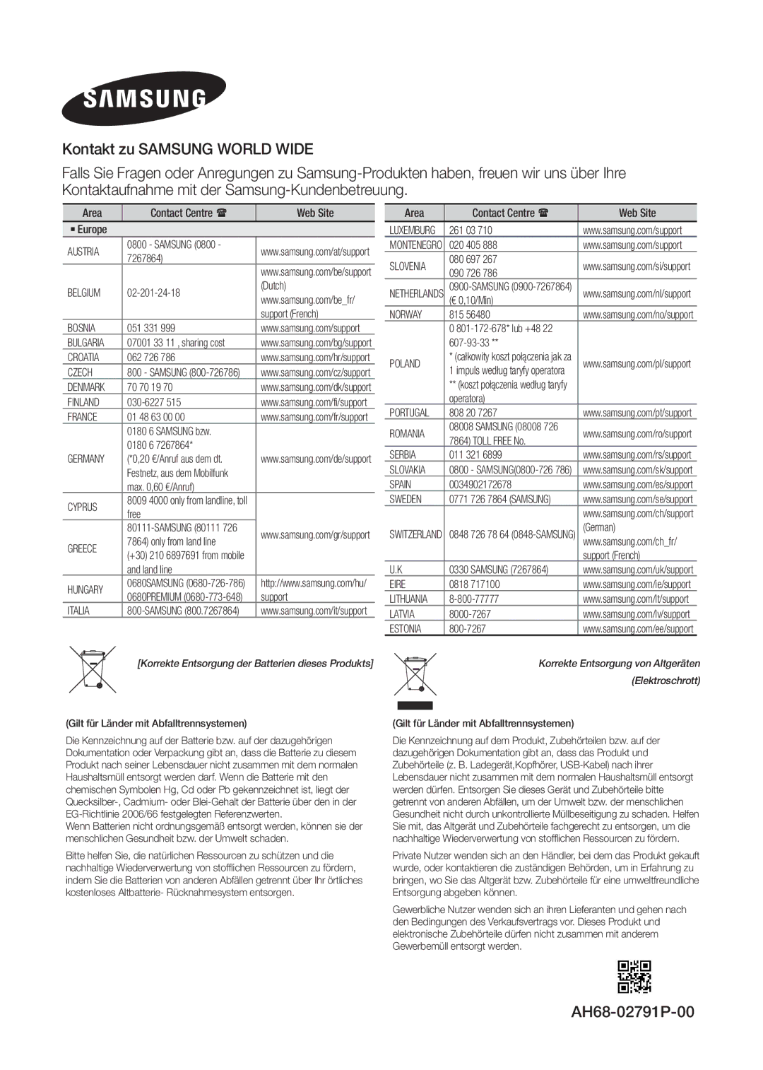 Samsung MX-J630/EN, MX-J730/ZF manual AH68-02791P-00 