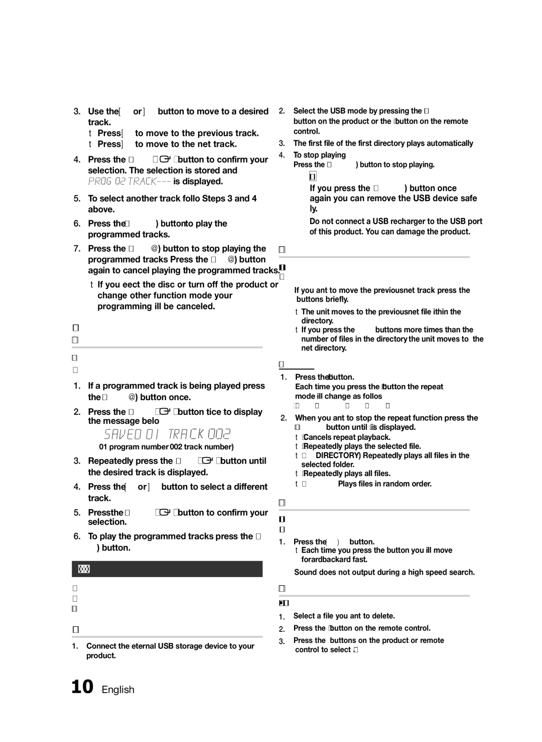 Samsung MXFS8000ZA user manual Playing USB Devices 