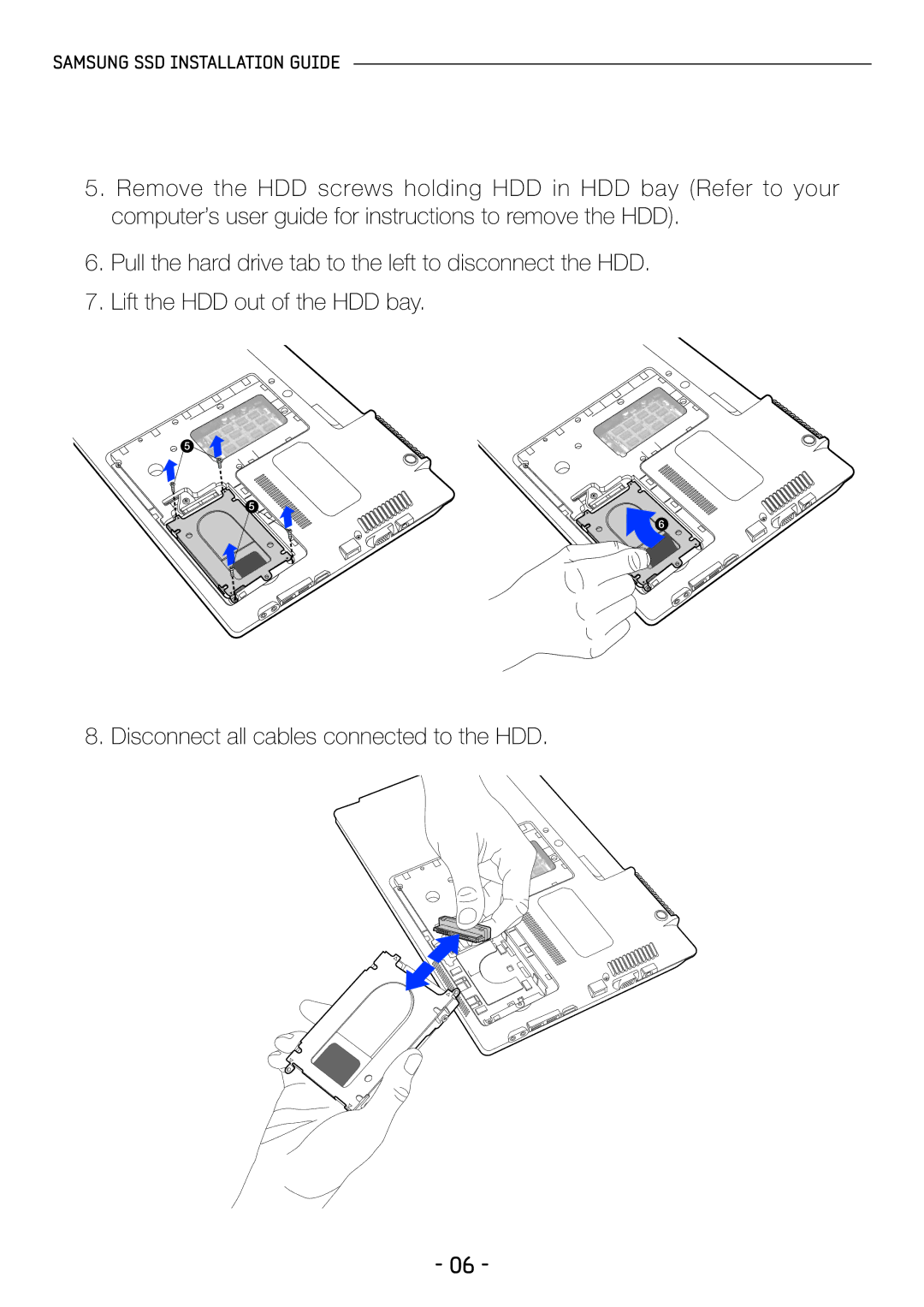 Samsung MZ-5PA256/EU, MZ-5PA064/EU, MZ-5PA256C/EU, MZ-5PA256B/EU, MZ-5PA064C/EU, MZ-5PA128/EU Samsung SSD Installation Guide 