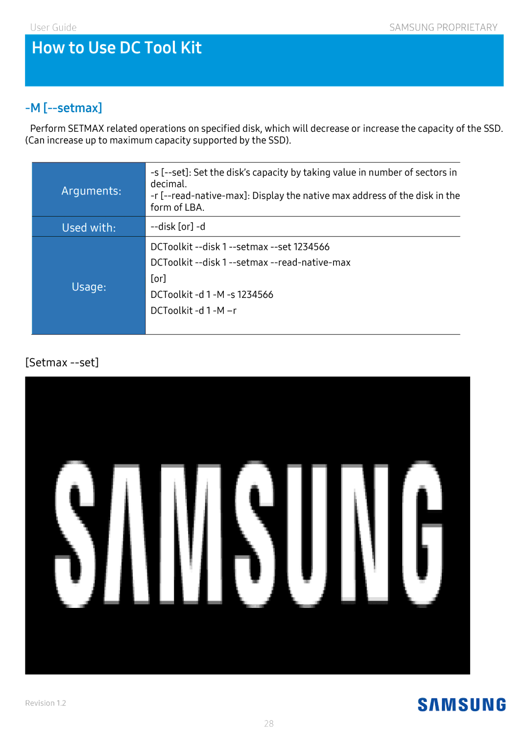 Samsung MZ-7LM480NE, MZ-7LM1T9NE, MZ-7LM960NE manual Setmax 