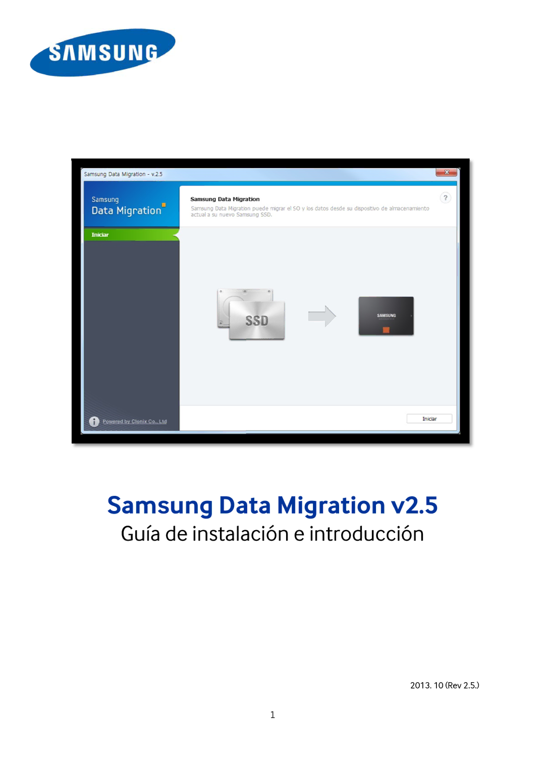 Samsung MZ-7TD250KW, MZ-7TD500BW, MZ-7TD120KW, MZ-7TD120BW manual Samsung Data Migration, Guía de instalación e introducción 