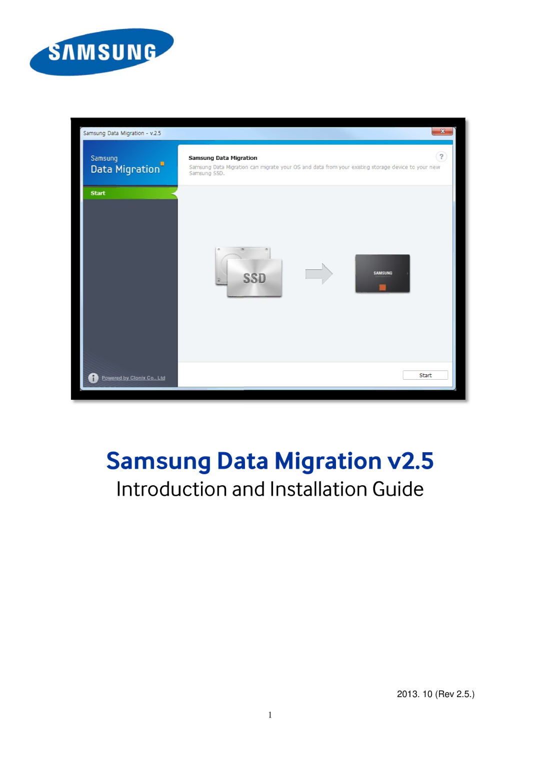 Samsung MZ-7TD250KW, MZ-7TD500BW, MZ-7TD120KW, MZ-7TD120Z manual Samsung Data Migration, Introduction and Installation Guide 