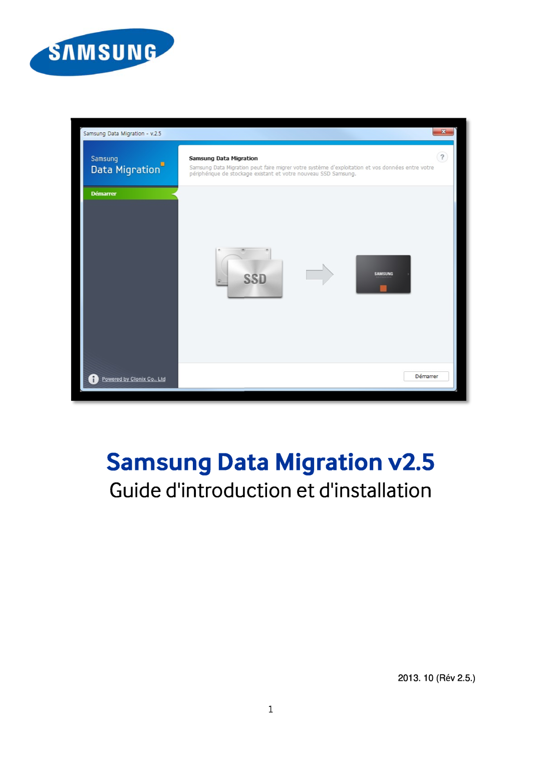 Samsung MZ-7TD250KW, MZ-7TD500BW manual Guía de instalación e introducción, Samsung Data Migration, 2013. 10 Rev 