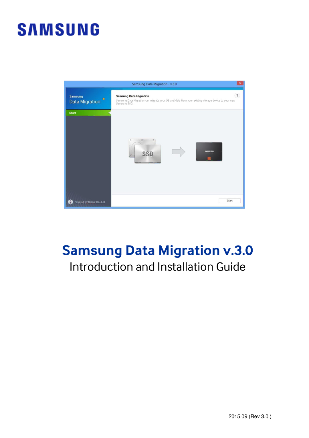 Samsung MZ-7TE250BW, MZ-7TE250KW, MZ-7TE750BW, MZ-7TE1T0Z manual Samsung Data Migration, Introduction and Installation Guide 