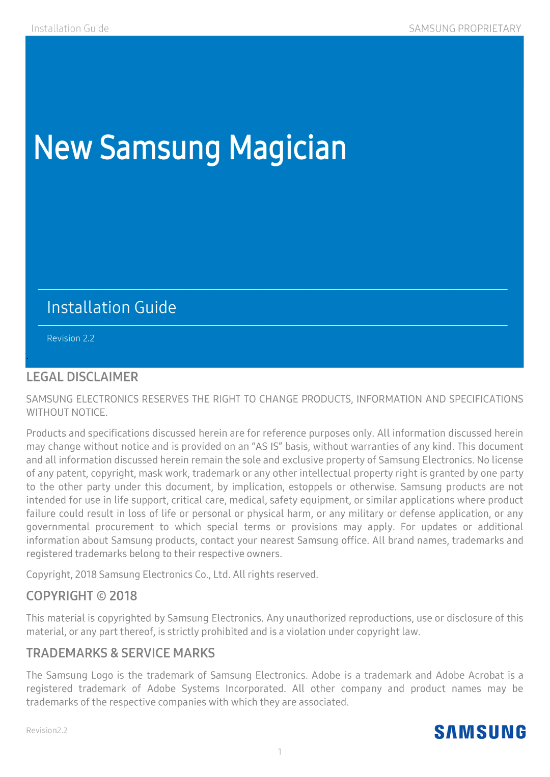 Samsung MZ-V6E1T0BW, MZ-V6P512BW, MZ-V5P512BW, MZ-N6E2T0BW, MZ-7KE512BW, MZ-7KE2T0BW, MZ-7KE256BW manual New Samsung Magician 