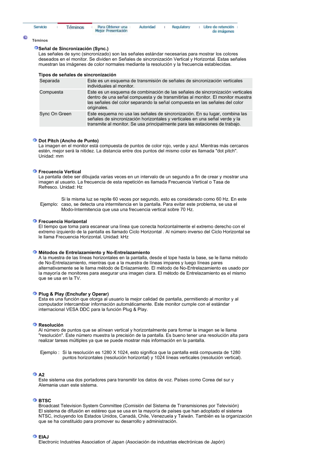 Samsung MZ19FSSS/EDC manual Btsc, Eiaj 