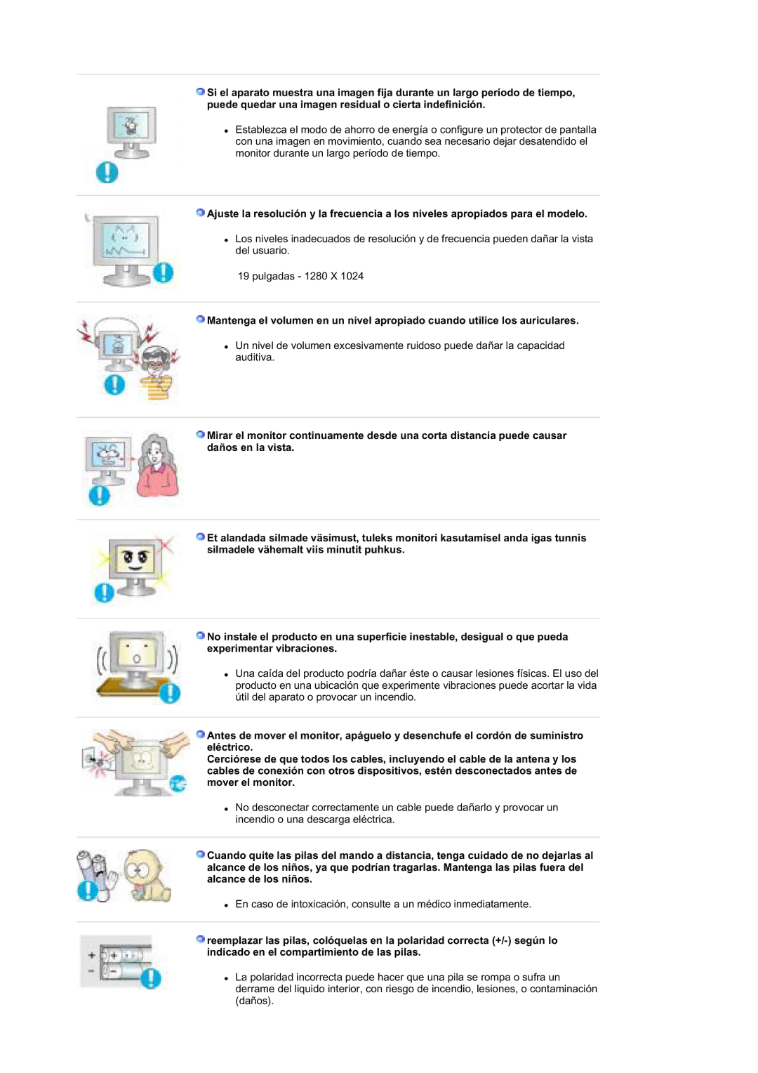 Samsung MZ19FSSS/EDC manual En caso de intoxicación, consulte a un médico inmediatamente 