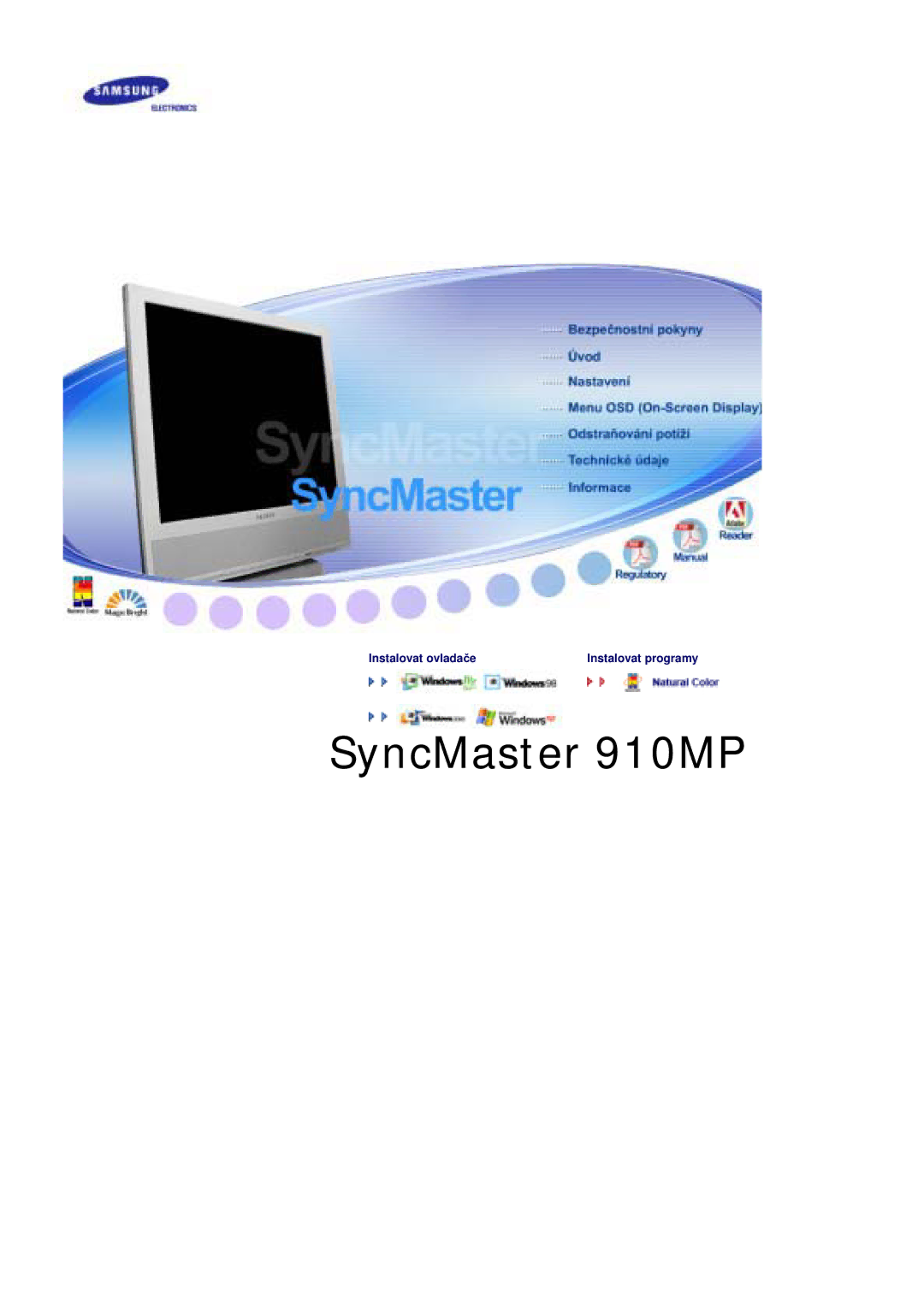 Samsung MZ19FSSS/EDC manual SyncMaster 910MP 