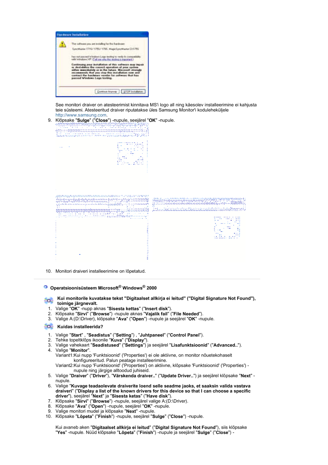 Samsung MZ19FSSS/EDC manual 