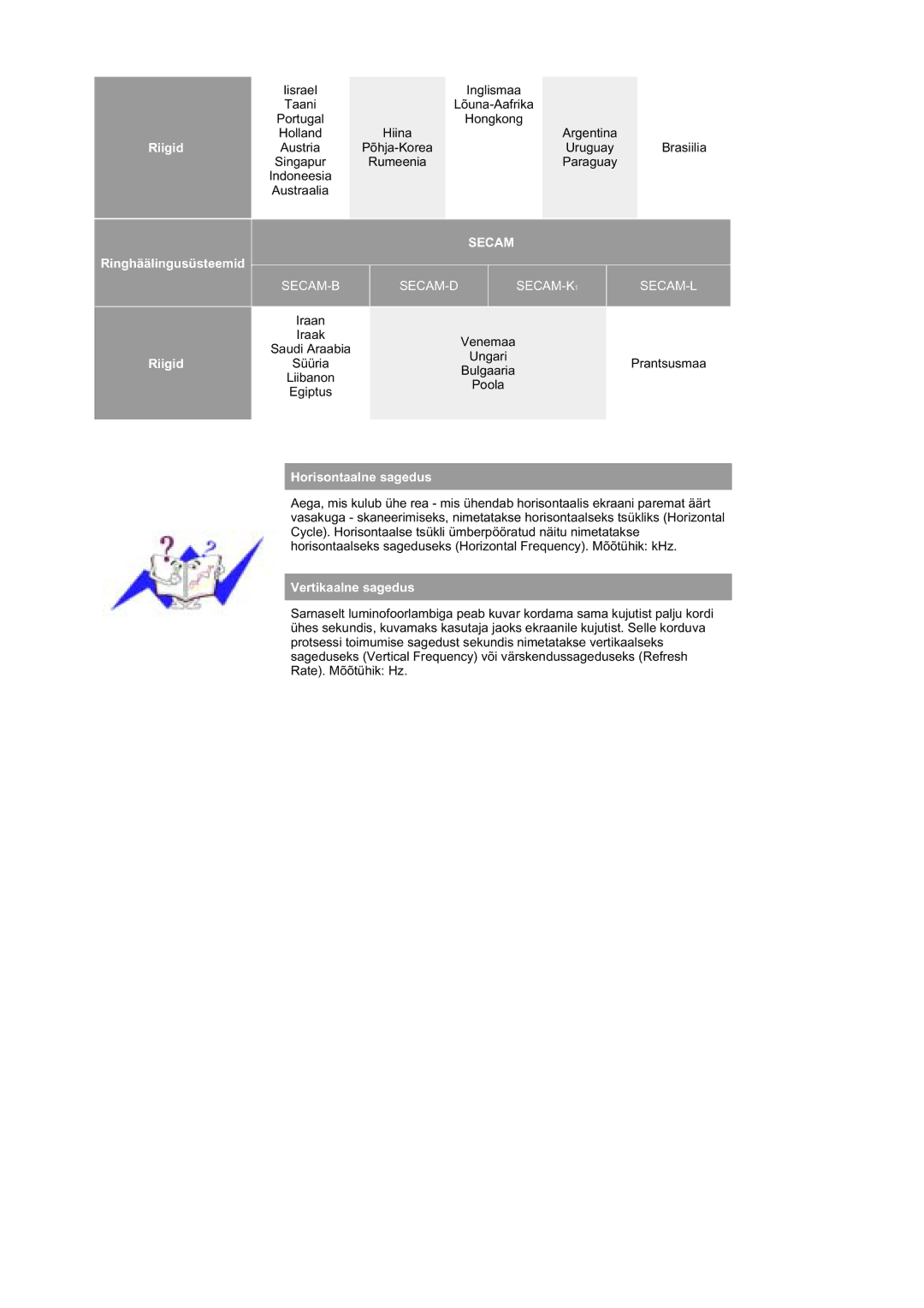 Samsung MZ19FSSS/EDC manual Secam 