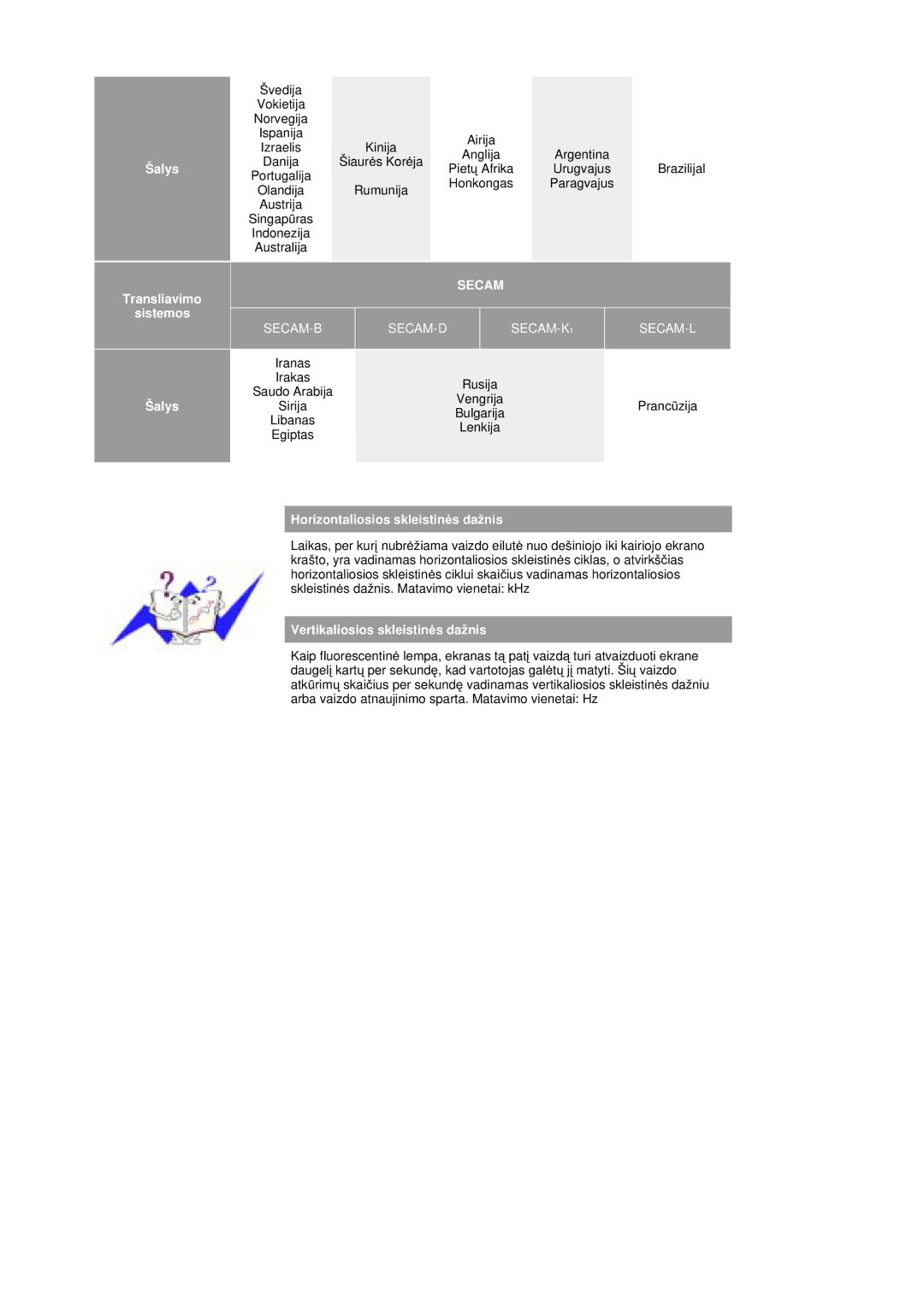 Samsung MZ19FSSS/EDC manual Secam 