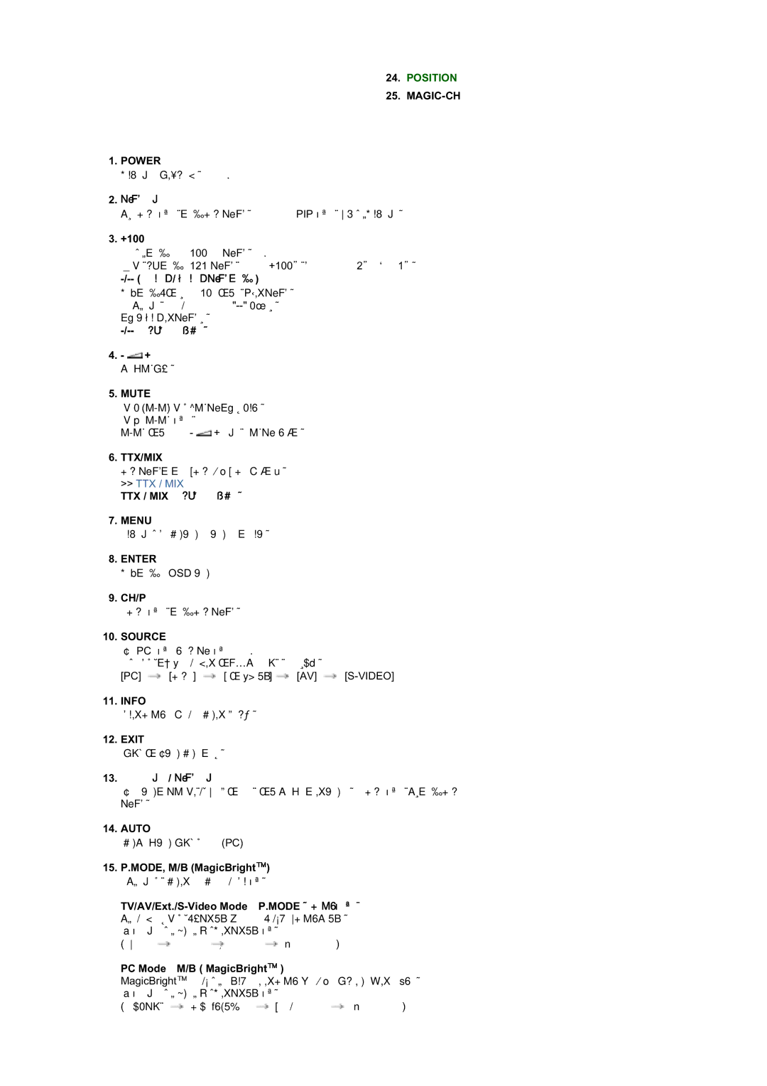 Samsung MZ19FSSS/EDC manual Position 