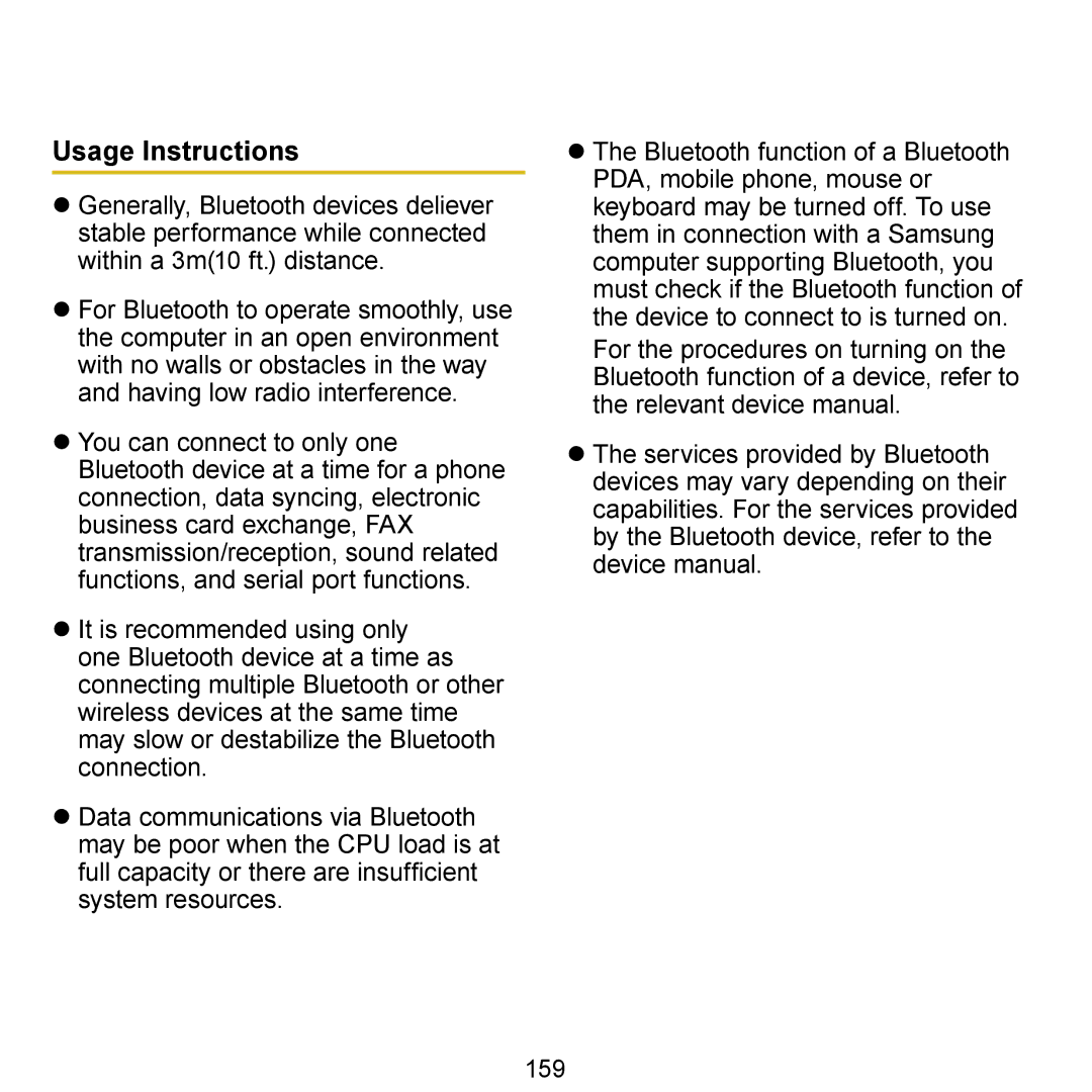 Samsung N150JP05, N150BLACK, N150JP06, NB30JP02, N150RED manual Usage Instructions 