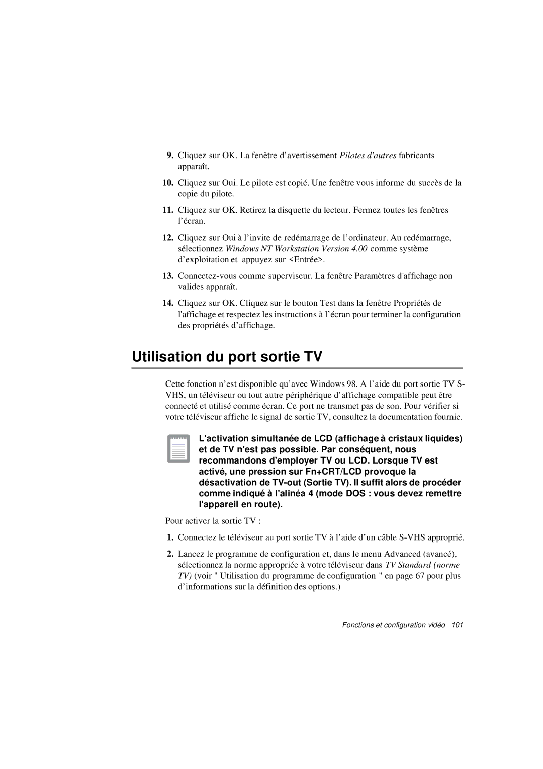 Samsung N640GR4001/SEF, N640CP4007/SEF, N640CN2013/SEF, N640GP4001/SEF, N640CN2011/SEF manual Utilisation du port sortie TV 