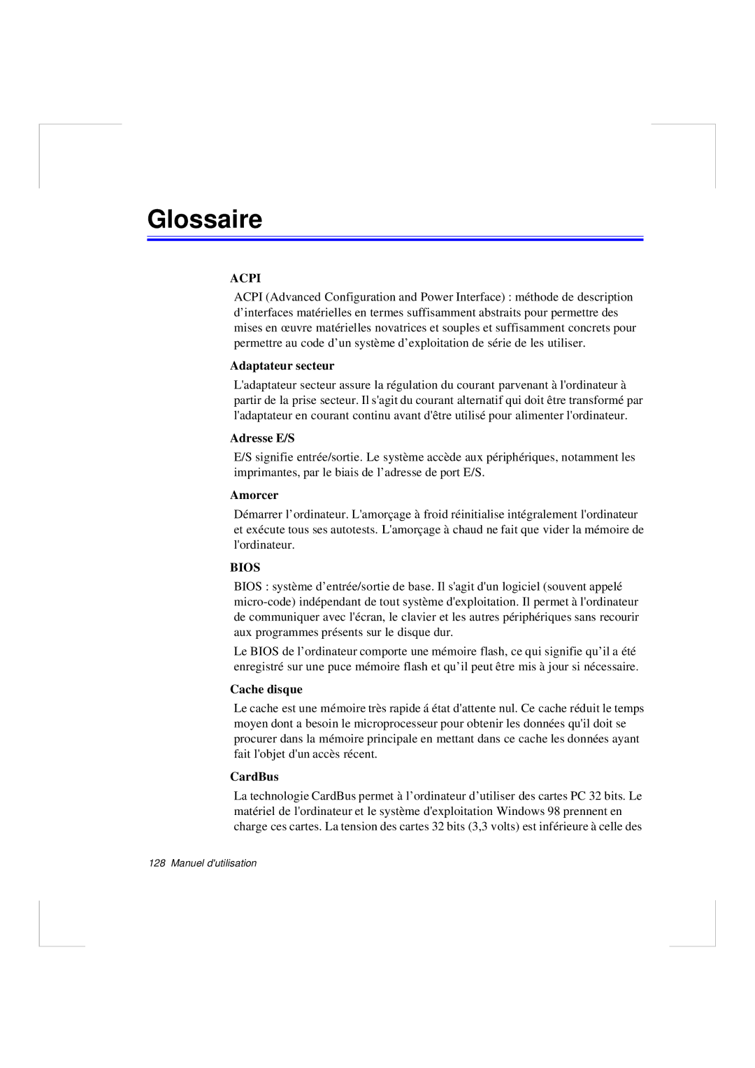 Samsung N640GR4001/SEF, N640CP4007/SEF, N640CN2013/SEF, N640GP4001/SEF, N640CN2011/SEF, N640GR4002/SEF manual Glossaire 