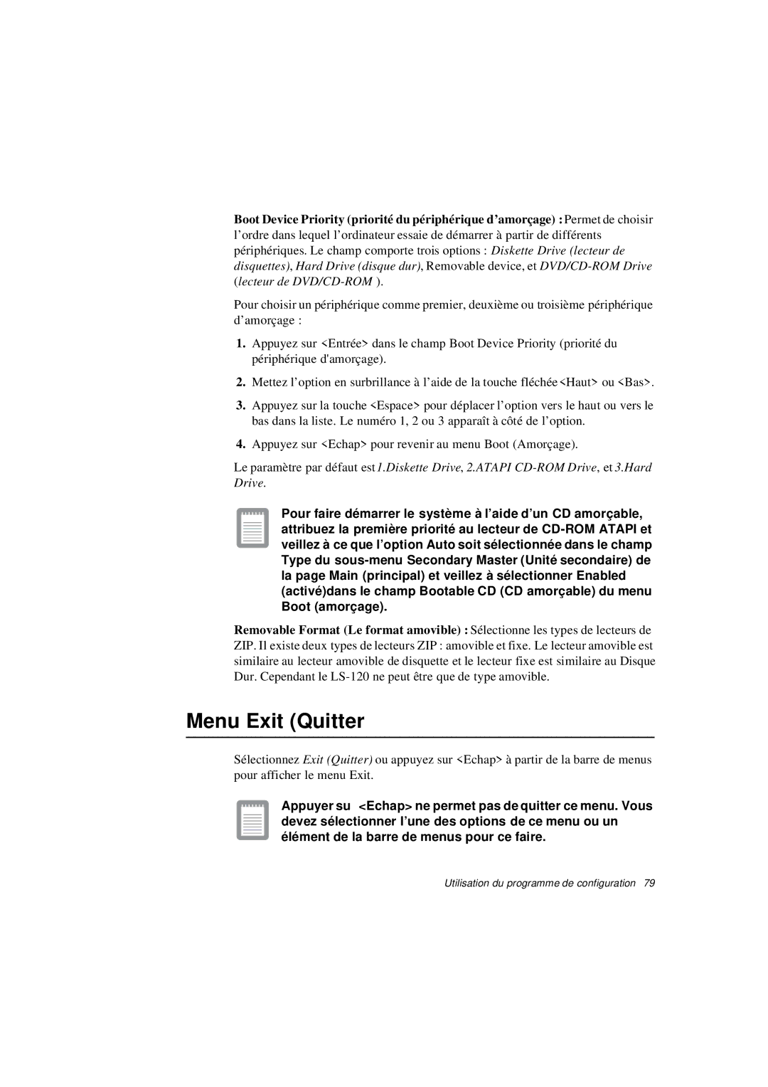 Samsung N640CP2004/SEF, N640CP4007/SEF, N640CN2013/SEF, N640GR4001/SEF, N640GP4001/SEF, N640CN2011/SEF manual Menu Exit Quitter 