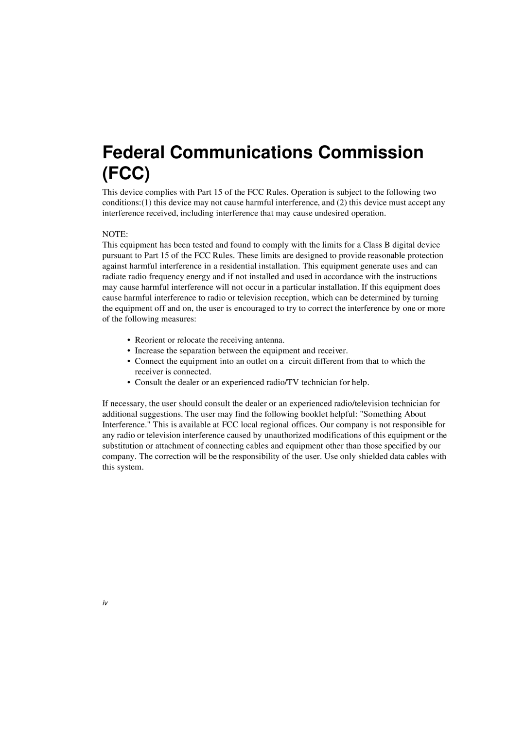 Samsung N640CJ2024/EHQ, N640CP4007/SEF, N640CP4024/EHQ, N640CP2006/SEF, N640GP4001/SEF Federal Communications Commission FCC 