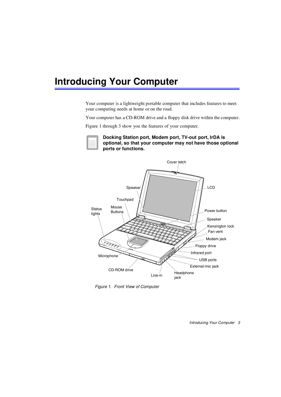 Samsung N640GP4001/SEF, N640CP4007/SEF, N640CP4024/EHQ, N640CP2006/SEF, N640CP4025/EHQ manual Introducing Your Computer, Lcd 