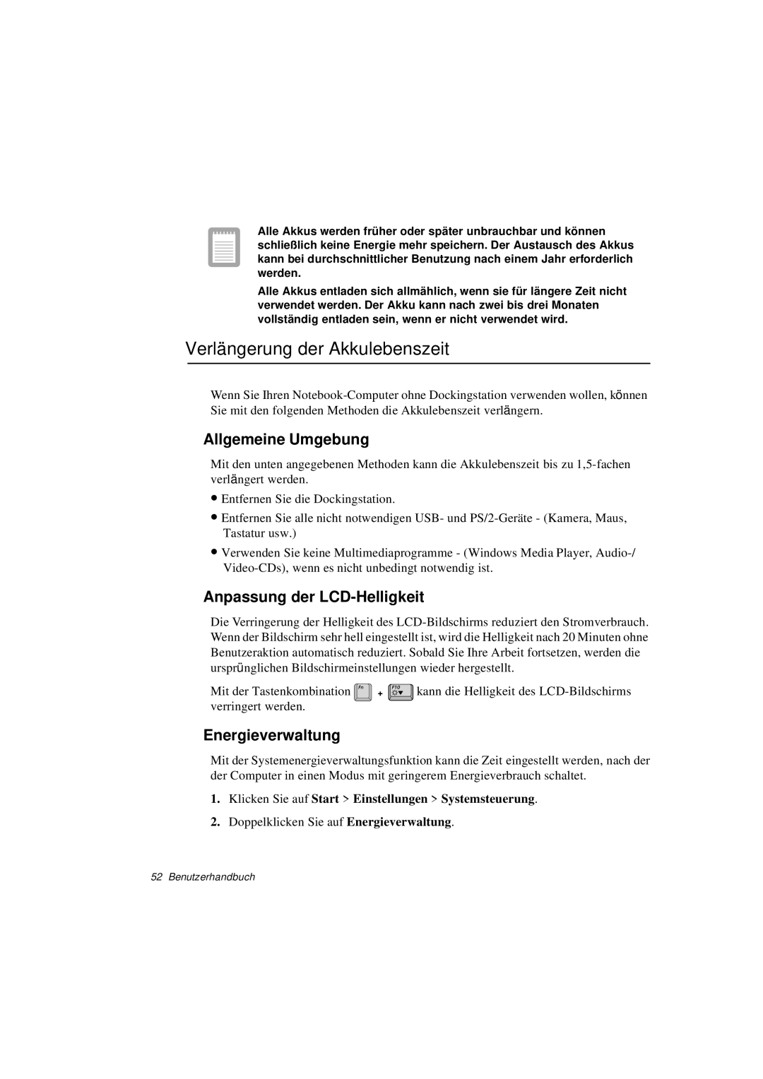 Samsung N760GR2004/SEG, N760GR2003/SEG Verlängerung der Akkulebenszeit, Allgemeine Umgebung, Anpassung der LCD-Helligkeit 