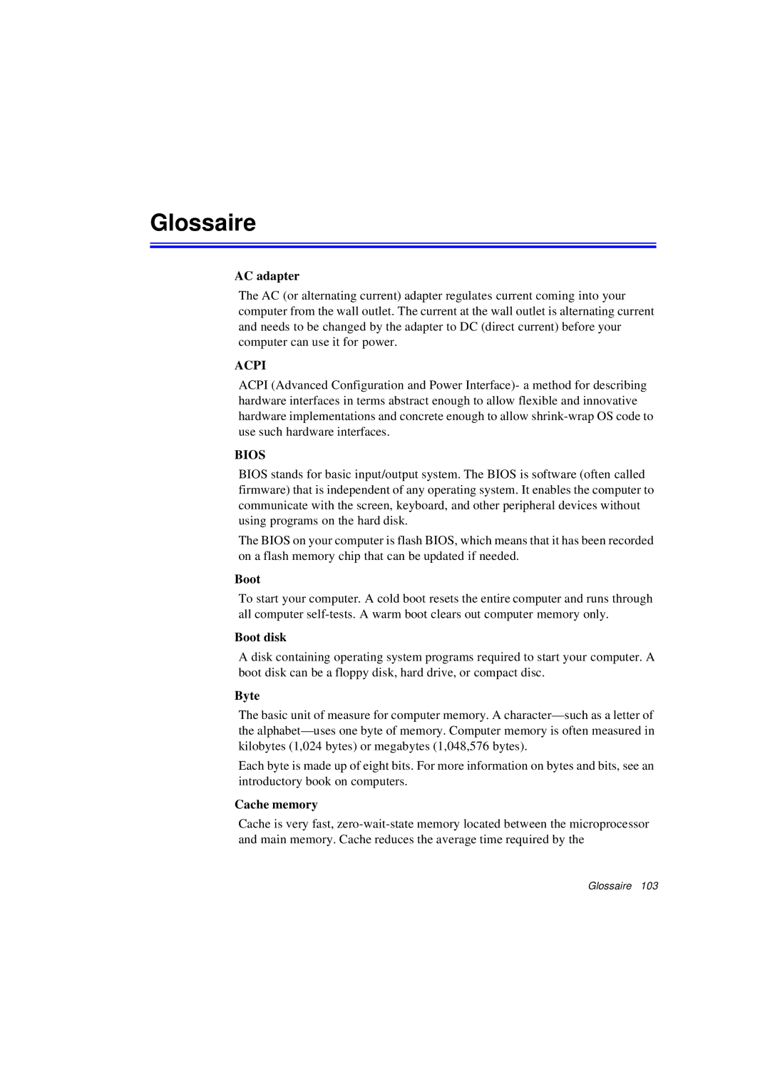 Samsung N760FS2023/SEF, N760PJ2008/SEF, N760PJ2005/SEF, N760GR2Z08/SEF, N760GR2004/SEF, N760FS2024/SEF manual Glossaire 