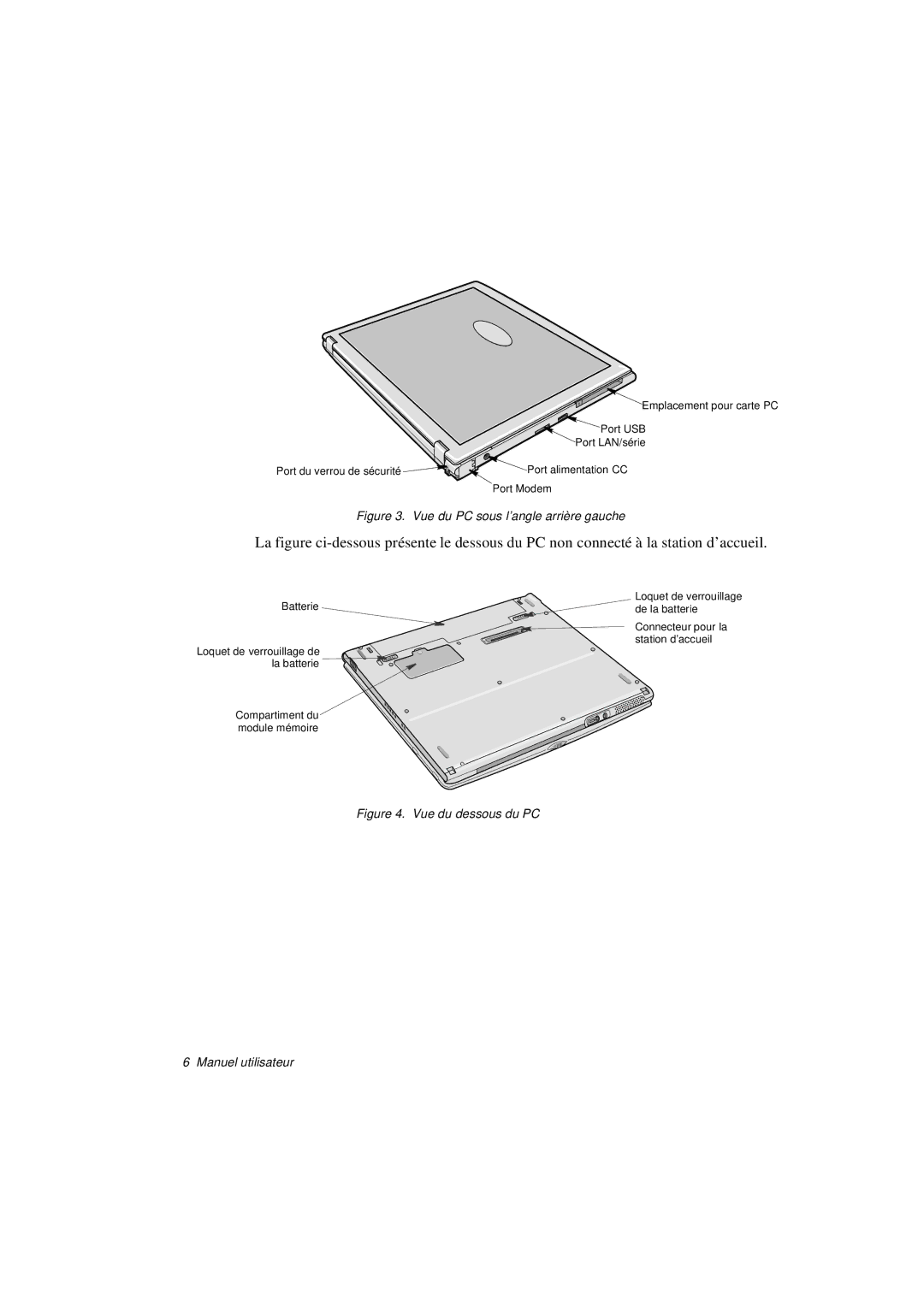 Samsung N760GN2006/SEF, N760PJ2008/SEF, N760PJ2005/SEF, N760GR2Z08/SEF, N760GR2004/SEF Vue du PC sous l’angle arrière gauche 