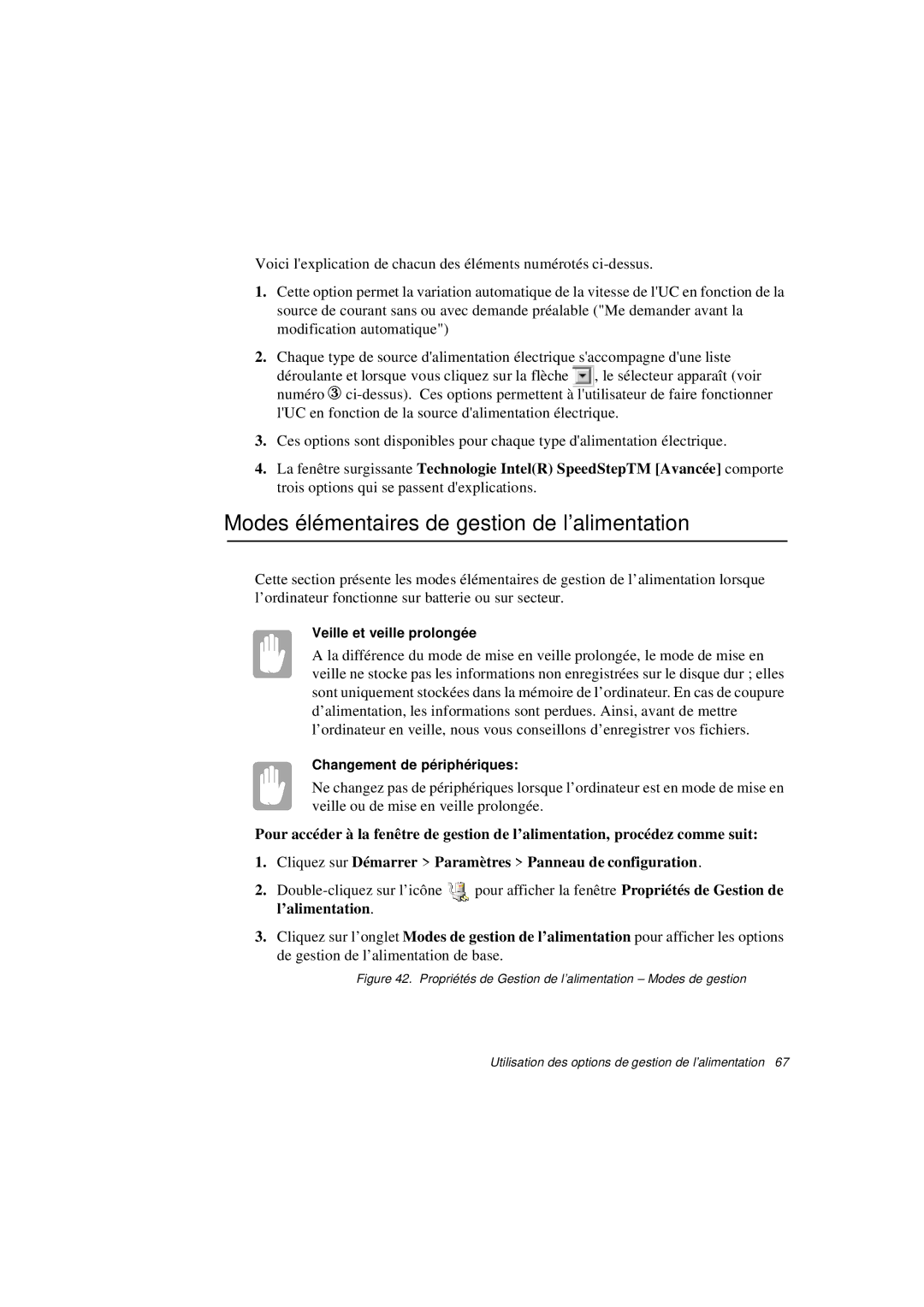 Samsung N760FN2020/SEF, N760PJ2008/SEF manual Modes élémentaires de gestion de l’alimentation, Veille et veille prolongé e 