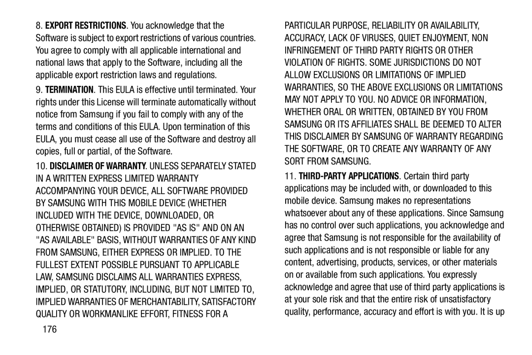 Samsung n/a user manual 176 