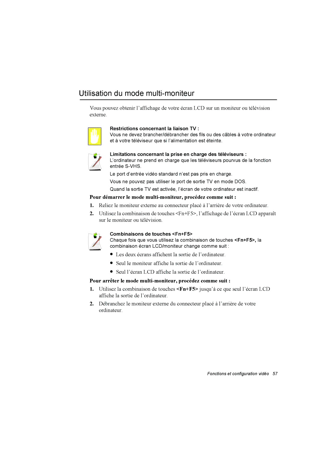 Samsung NA10AJ0001/SEF manual Utilisation du mode multi-moniteur, Pour démarrer le mode multi-moniteur, procédez comme suit 