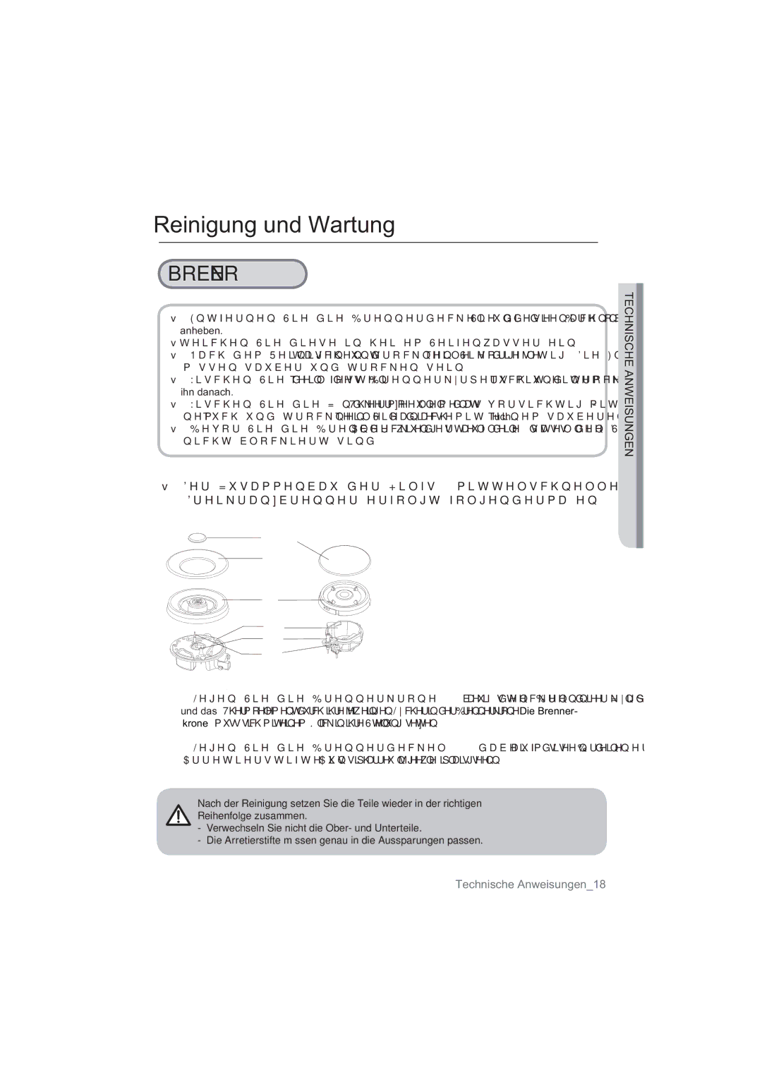 Samsung NA64H3030AS/EG, NA64H3010AS/EG manual QlfkwEorfnlhuwVlqg, $UuhwlhuvwliwhLqLkuhMhzhloljhq $XvvsduxqjhqSdvvhq 