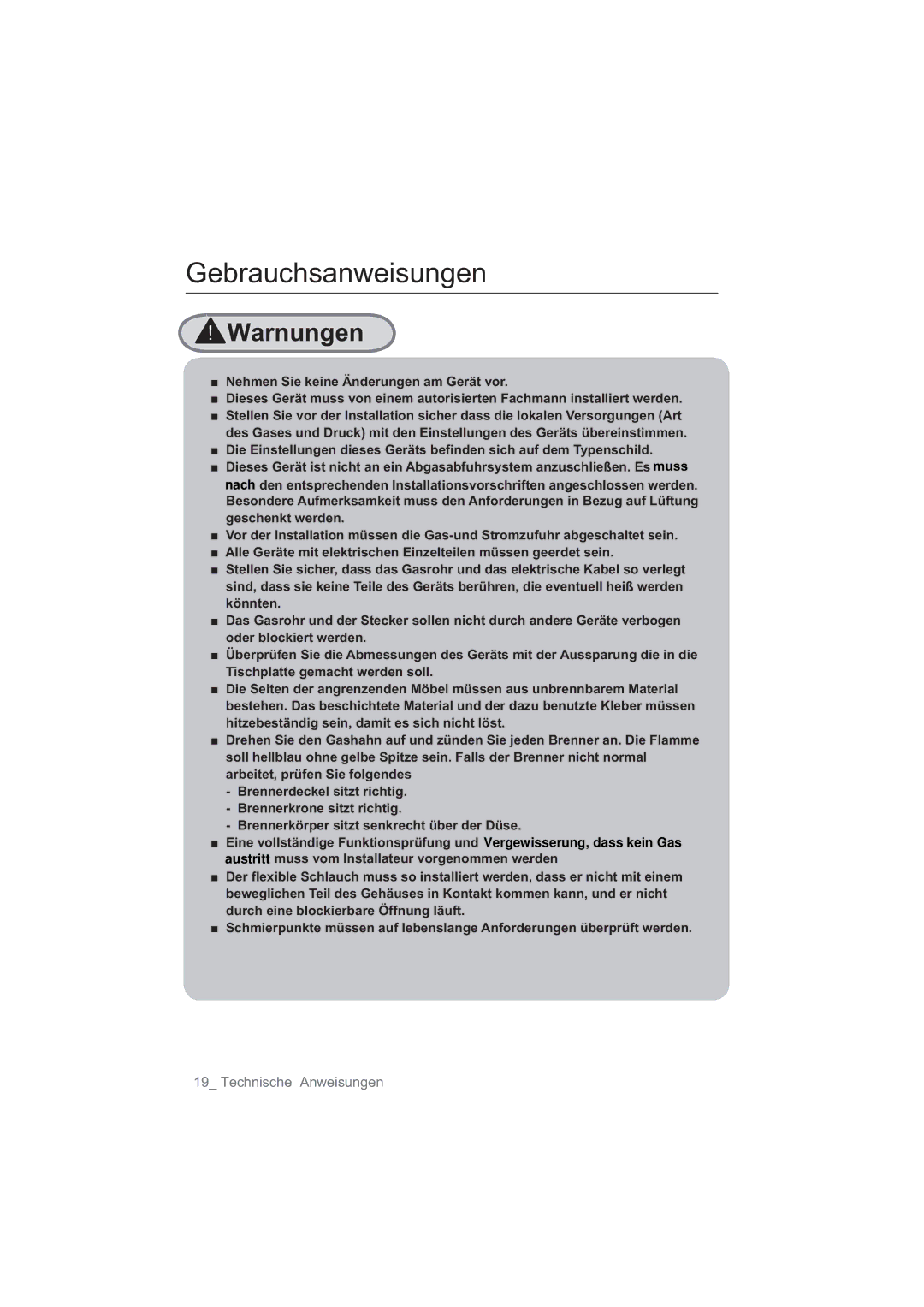 Samsung NA64H3010AS/EG, NA64H3030AS/EG manual Gebrauchsanweisungen, JhvfkhqnwZhughq, Nqqwhq 