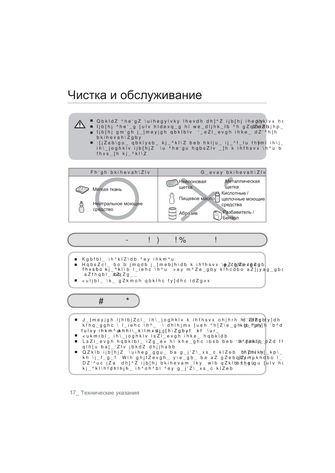 Samsung NA64H3010AK/WT, NA64H3010BS/WT, NA64H3010CK/WT, NA64H3030AS/WT, NA64H3110BS/WT, NA64H3010BK/WT Ɑɢɫɬɤɚɢɨɛɫɥɭɠɢɜɚɧɢɟ  