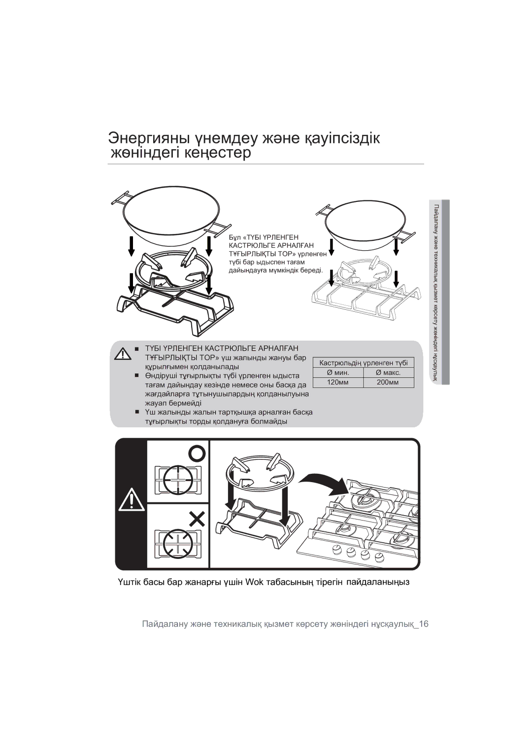 Samsung NA64H3010CK/WT, NA64H3010BS/WT, NA64H3030AS/WT manual Ɗɧɟɪɝɢɹɧɵԛɧɟɦɞɟɭɠԥɧɟԕɚɭɿɩɫɿɡɞɿɤ Ɠࣞɧɿɧɞɟɝɿɤɟԙɟɫɬɟɪ 