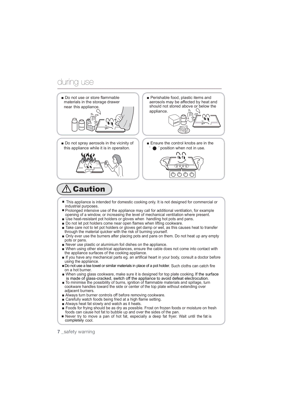 Samsung NA64H3010AK/WT, NA64H3010BS/WT manual This appliance while it is in operaiton, QvxuhWkhFrqwuroNqrevDuhLqWkh 