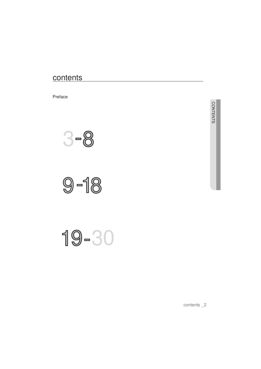 Samsung NA64H3110AS/EF manual Contents 