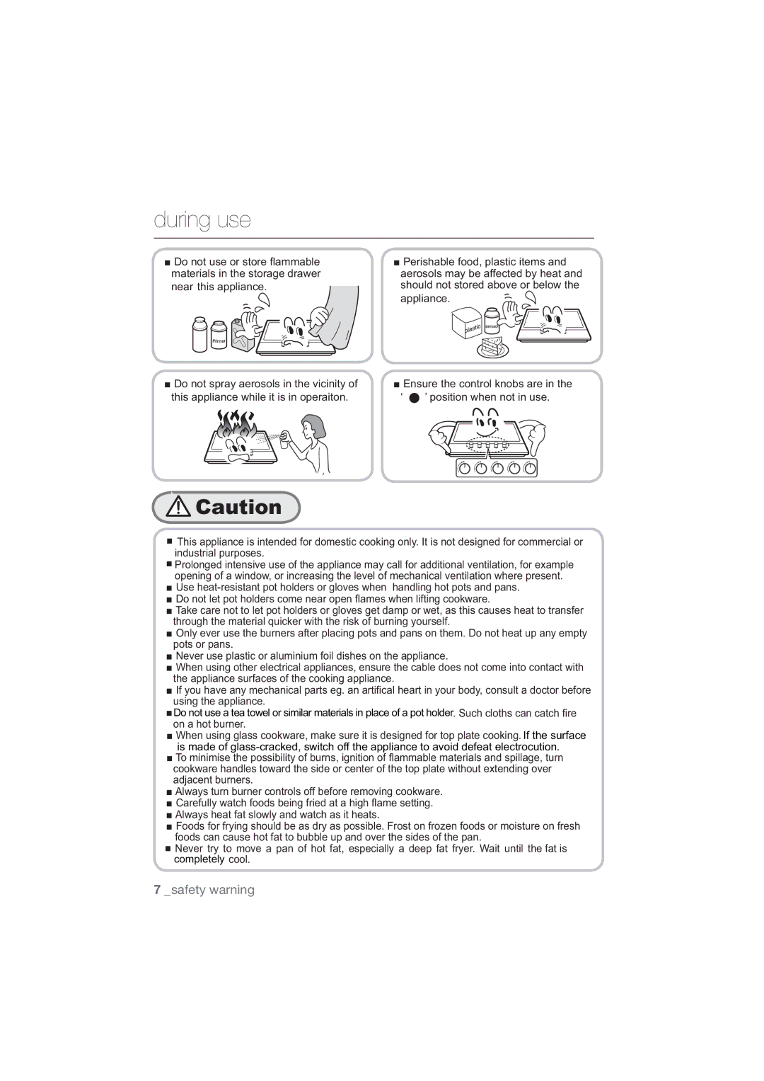 Samsung NA75M3130AS/ET, NA75J3030AS/ET manual This appliance while it is in operaiton, QvxuhWkhFrqwuroNqrevDuhLqWkh 