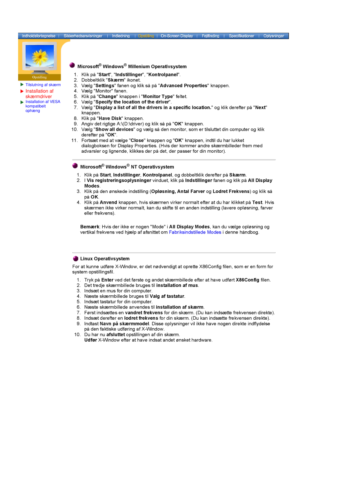 Samsung NB17ASHS/EDC, NB17BSHSQ/EDC, NB19BSHN/EDC, NB17BSPSQ/EDC manual Microsoft Windows NT Operativsystem 