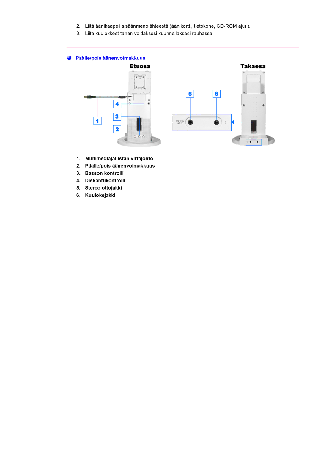 Samsung NB19BSHN/EDC, NB17ASHS/EDC, NB17BSHSQ/EDC, NB17BSPSQ/EDC manual Päälle/pois äänenvoimakkuus 