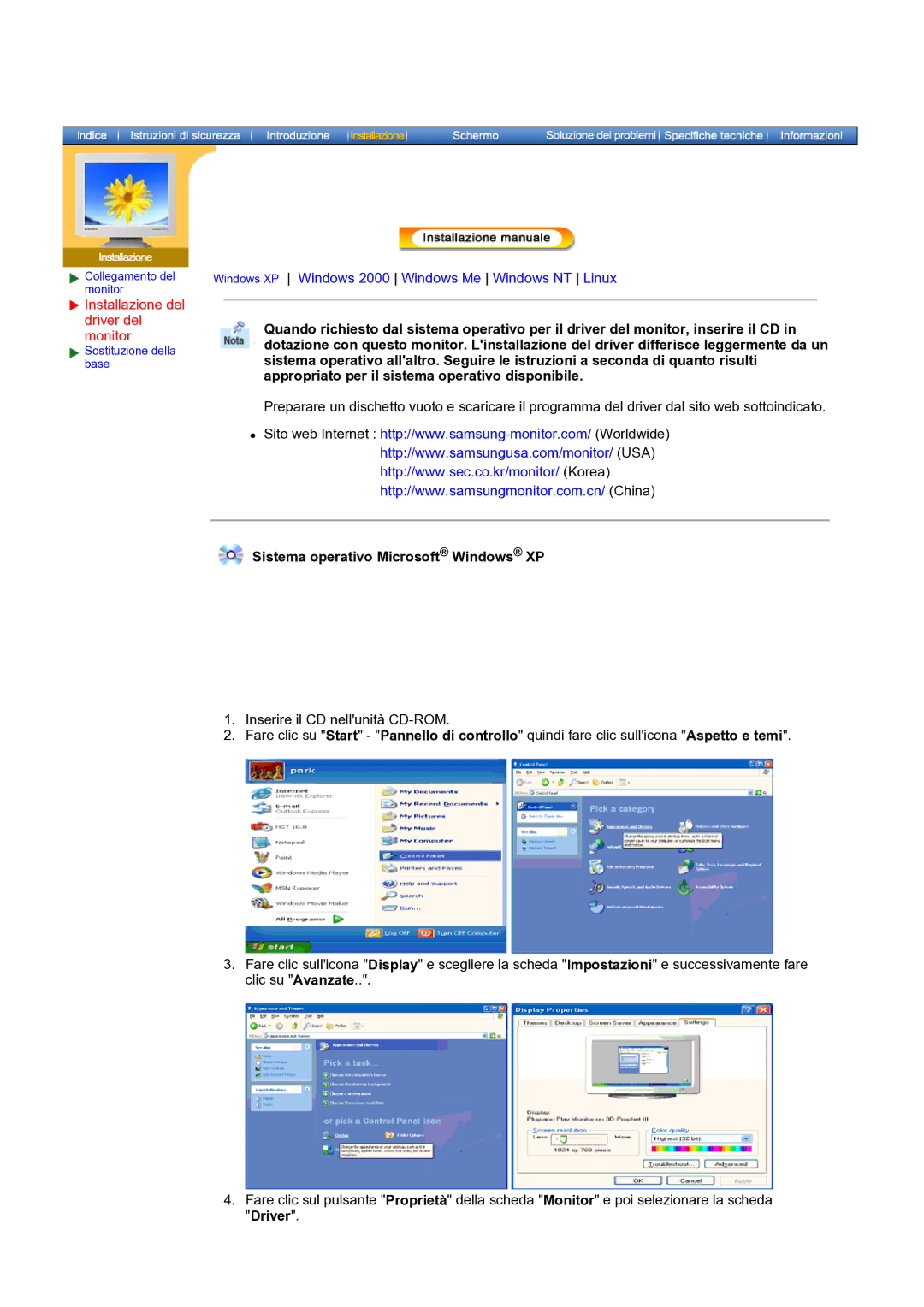 Samsung NB19PSHSB/EDC manual Sistema operativo Microsoft Windows XP 