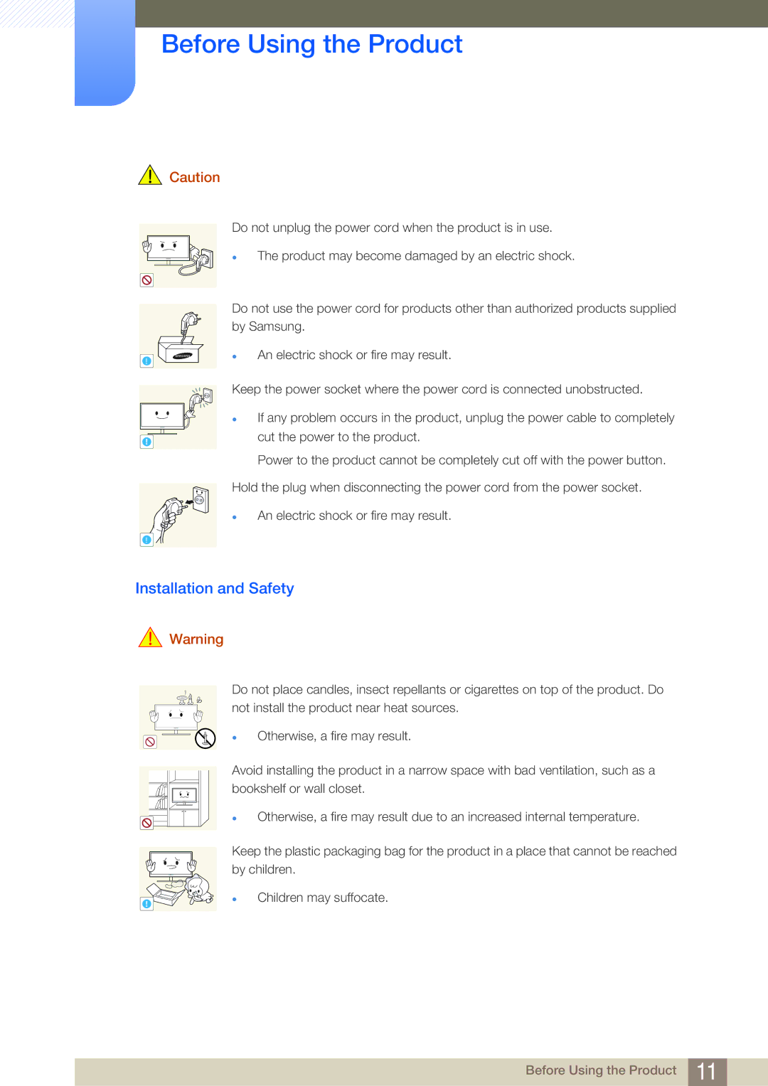 Samsung NC241T, NC190-T, NC191 user manual Installation and Safety 