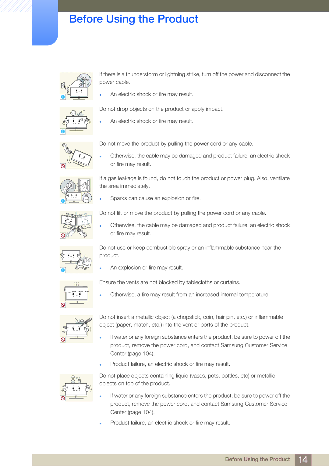 Samsung NC190-T, NC191, NC241T user manual Gas 