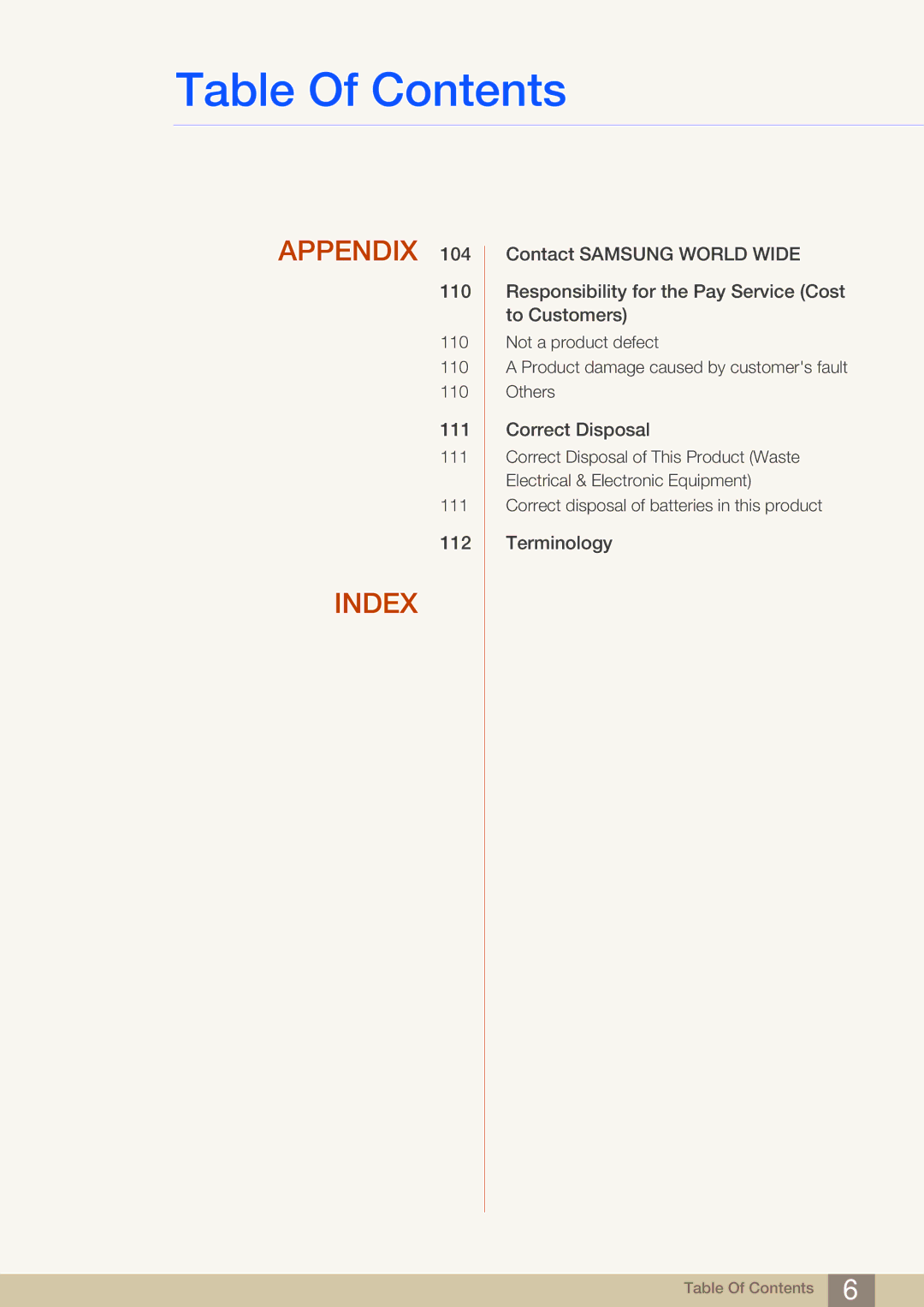 Samsung NC190-T, NC191, NC241T user manual Appendix 