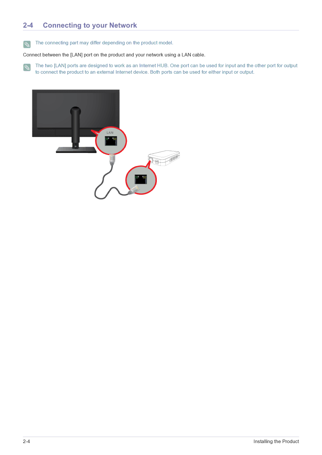 Samsung NC240 user manual Connecting to your Network 