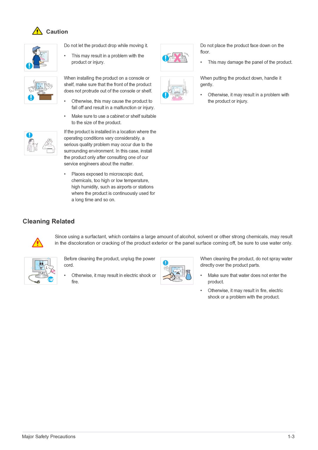 Samsung NC240 user manual Cleaning Related 