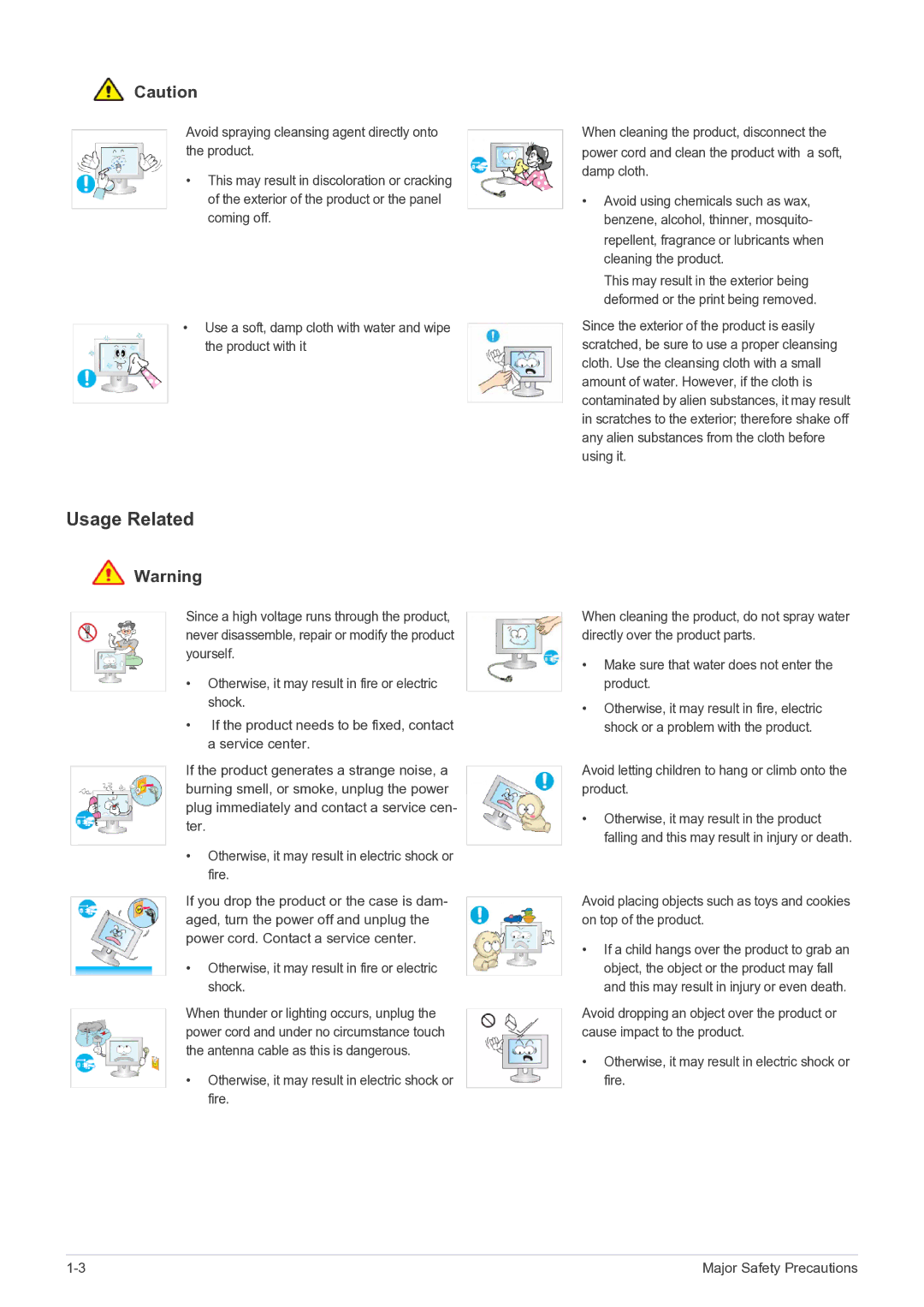 Samsung NC240 user manual Usage Related 