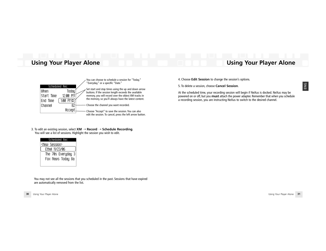 Samsung NeXus 25 manual Choose the channel you want recorded 