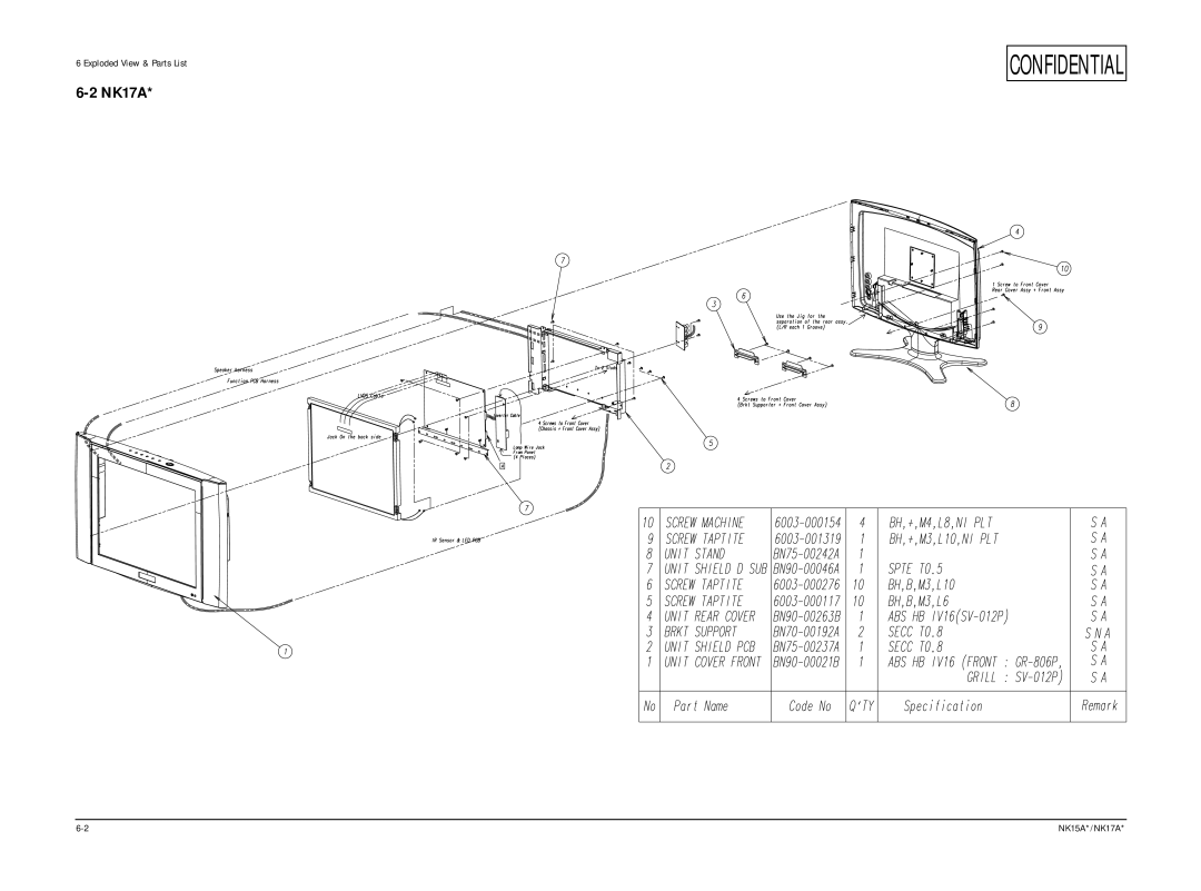 Samsung NK17A specifications 