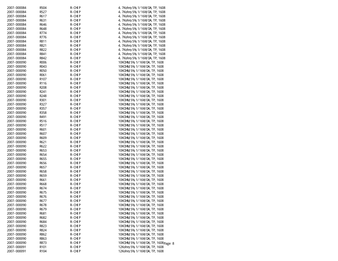 Samsung NK17A specifications R504 