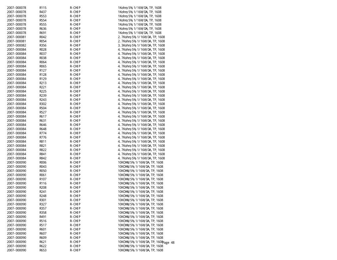 Samsung NK17A specifications R115 